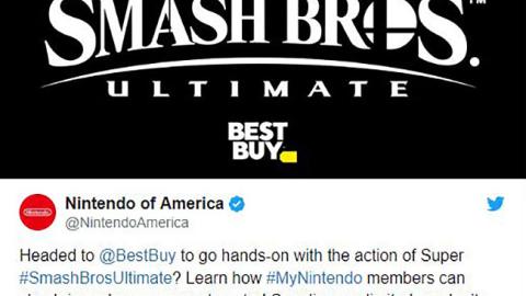 Nintendo of America 'Super #SmashBrosUltimate' Twitter Update