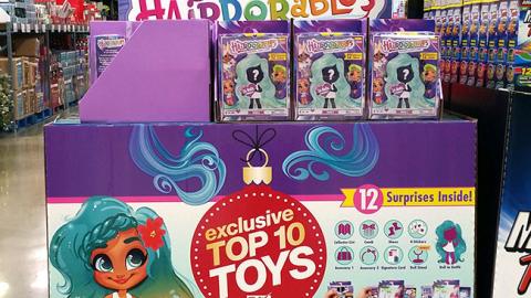 BJ's Hairdorables 'Top 10 Toys' Pallet Display