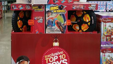 BJ's Big Wheel 'Top 10 Toys' Pallet Display