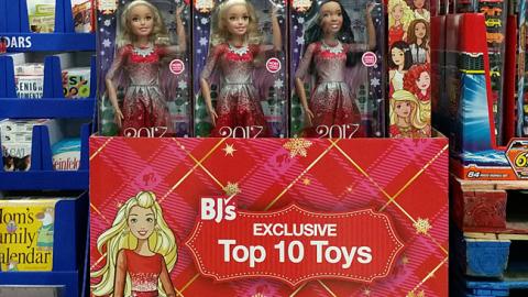 BJ's Barbie 'Top Ten Toys' Pallet Display