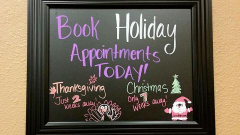 PetSmart 'Book Holiday Appointments' Framed Sign