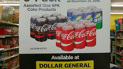 Coke 'Watch the Dollar General Bowl' Pole Topper