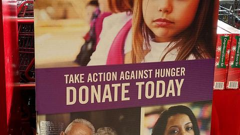 Stop & Shop 'Take Action Against Hunger' Standee