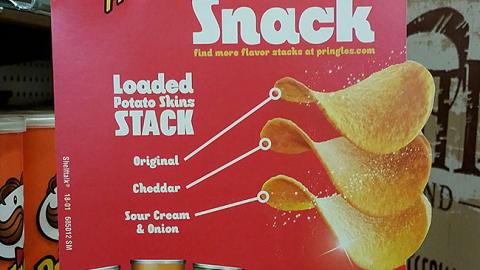 Pringles Ralphs 'Stack Your Snack' Shelf Talker
