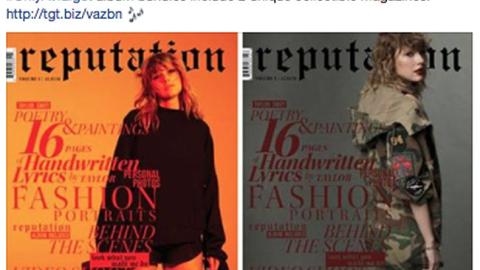 Target Taylor Swift 'Reputation' Facebook Update