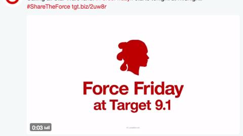 Target #ForceFridayII Twitter Update