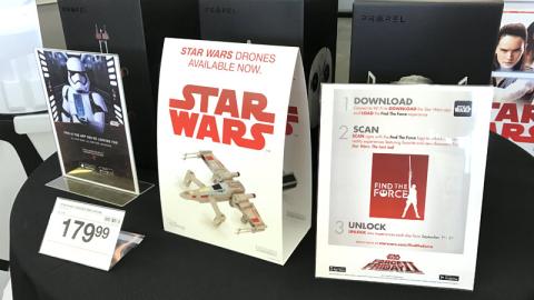 Staples Star Wars 'Drones Available Now' Counter Card