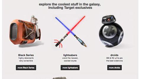 Target Star Wars Promotional Page