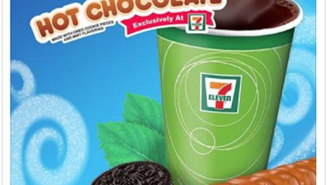 Oreo Mint Hot Chocolate 7-Eleven Facebook Update
