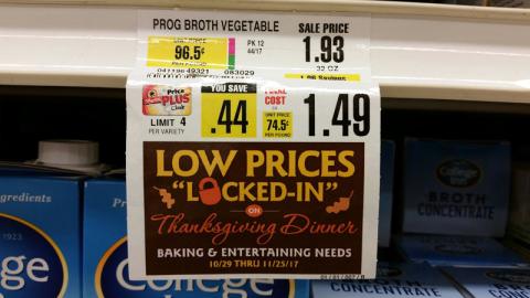 ShopRite 'Low Prices Locked-In' Price Label