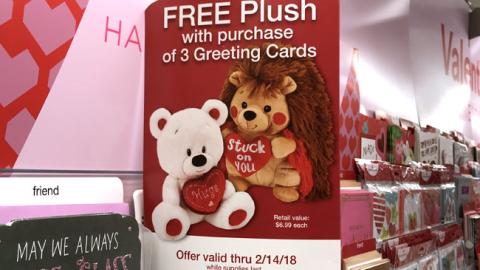 Target 'Free Plush' Shelf Talker