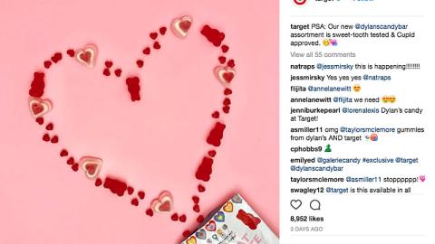 Target Dylan's Candy Bar Instagram Update