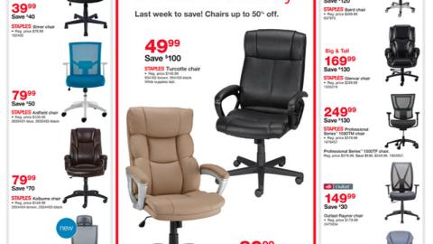 Staples 'Better Chair = Better Workplace' Feature