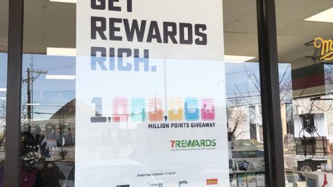 7-Eleven 'Get Rewards Rich' Window Poster