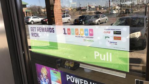 7-Eleven 'Get Rewards Rich' Door Cling