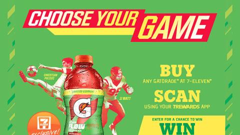 Gatorade 7-Eleven 'Choose Your Game' Website