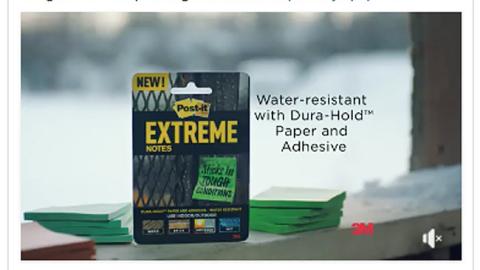 Office Depot Post-it 'Extreme Notes' Facebook Update