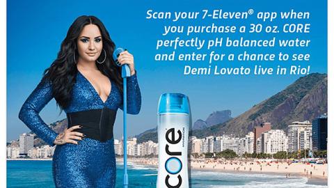 7-Eleven Core Hydration 'Demi Lovato Live' Mobile App Ad