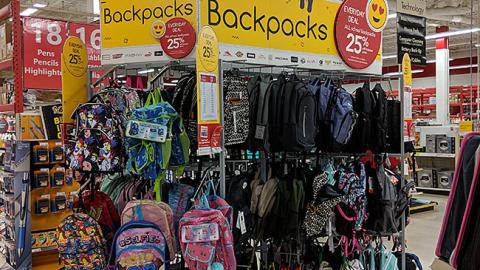Office Depot 'Backpacks' Rack Signs