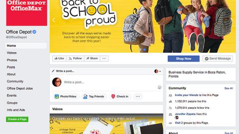 Office Depot 'Back to School Proud' Facebook Covers