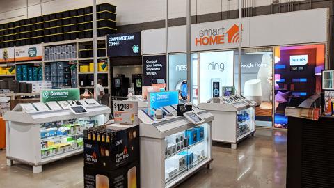 Home Depot 'Smart Home' Section