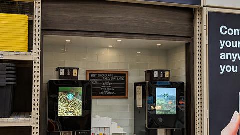 Home Depot Starbucks In-Line Display