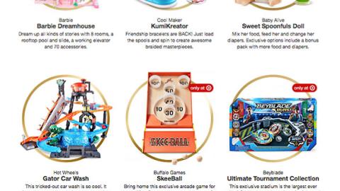 Target 'Bullseye's Top Toys' Web Page