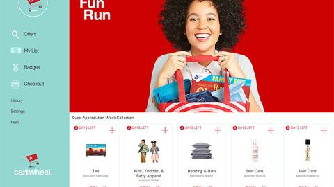 Target 'Fun Run' Leaderboard Ad