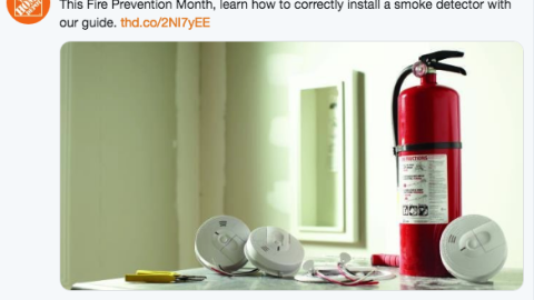 Home Depot Kidde 'Install a Smoke Detector' Twitter Update 