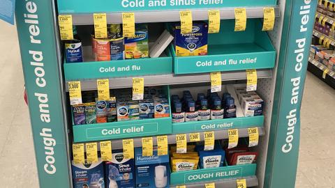 Walgreens 'Cough and Cold' Endcap