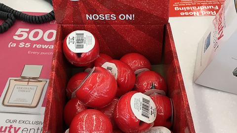 Walgreens 'Red Nose Day' Counter Tray