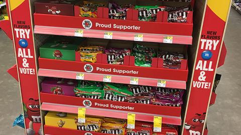 M&M's Walgreens 'Red Nose Day' Endcap