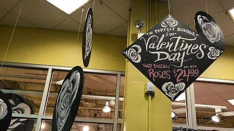 Whole Foods 'The Perfect Bouquet' Ceiling Signs