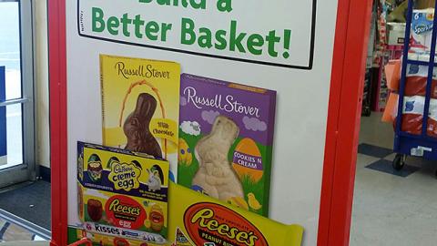 Family Dollar 'Build a Better Basket' Rack Sign