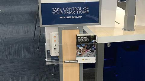 Best Buy 'Take Control of Your SmartHome' Stanchion