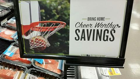 Food Lion 'Cheer Worth Savings' Framed Sign