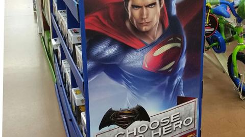 Walmart 'Choose Your Hero' Floorstand