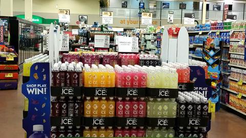 Sparkling Ice Shaw's Monopoly Aisle Display