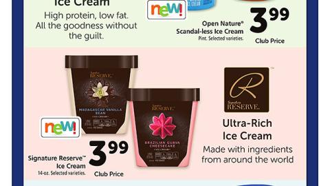 Safeway 'New & Exclusive' Ice Cream Feature