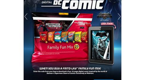Walmart Frito-Lay 'Batman v Superman' Web Page
