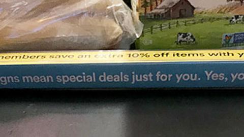 Whole Foods 'Special Deals' Checkout Divider