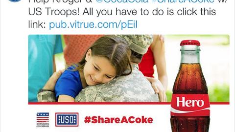 Kroger 'Share A Coke' Tweet
