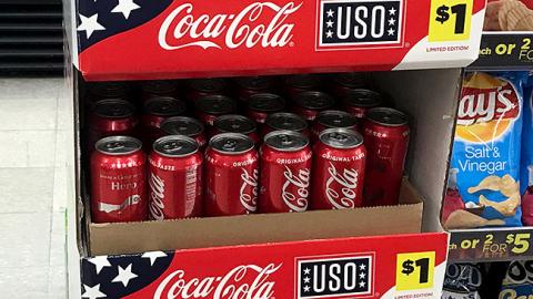 Coca-Cola Dollar General 'Share a Coke with Military Heroes' Floorstand
