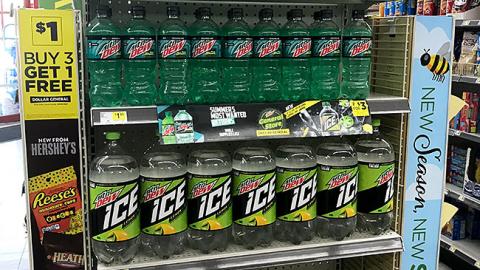 Mountain Dew Dollar General 'New Dew for You' Endcap