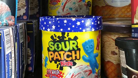 Walmart Sour Patch Kids 'Red, White & Blue' Ice Cream Merchandising