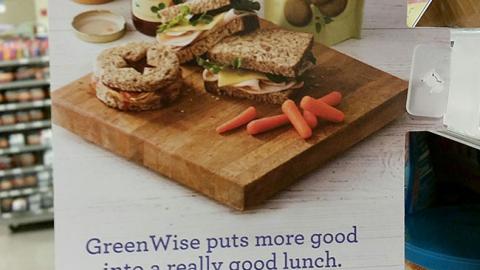 GreenWise 'Really Good Lunch' Shelf Talker
