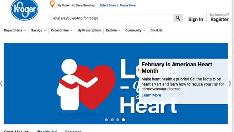 Kroger 'American Heart Month' Carousel Ad