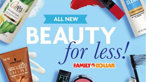 Family Dollar 'Beauty for Less' In-Store Circular Cover