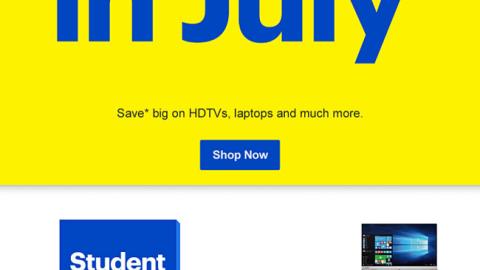 Best Buy 'Black Friday in July' Email