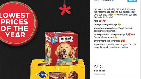 PetSmart 'Lowest Prices of the Year' Instagram Update